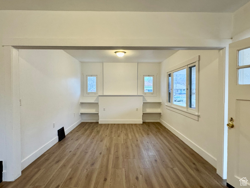Interior space featuring wood-type flooring