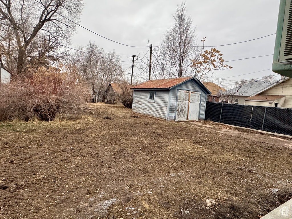 View of outbuilding