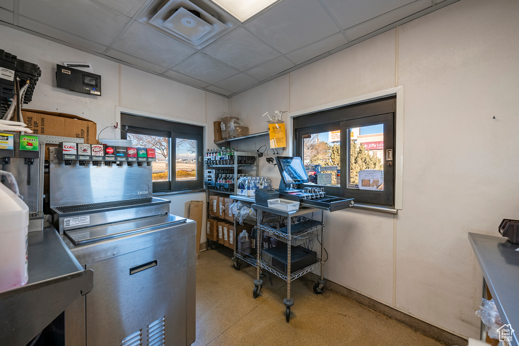Kitchen featuring a paneled ceiling