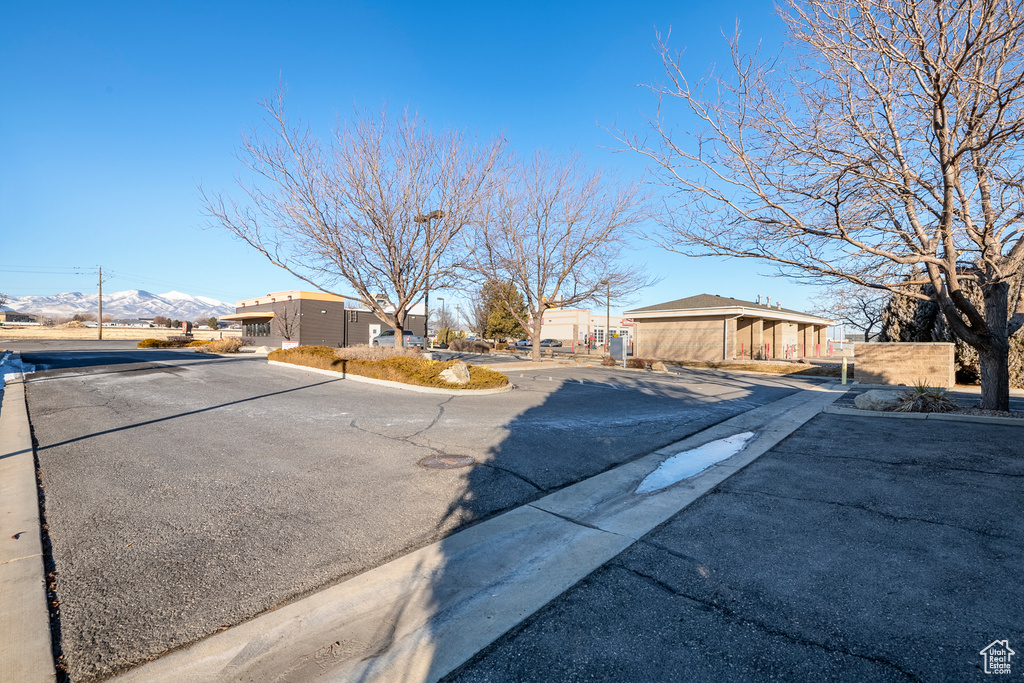 View of street featuring a mountain view