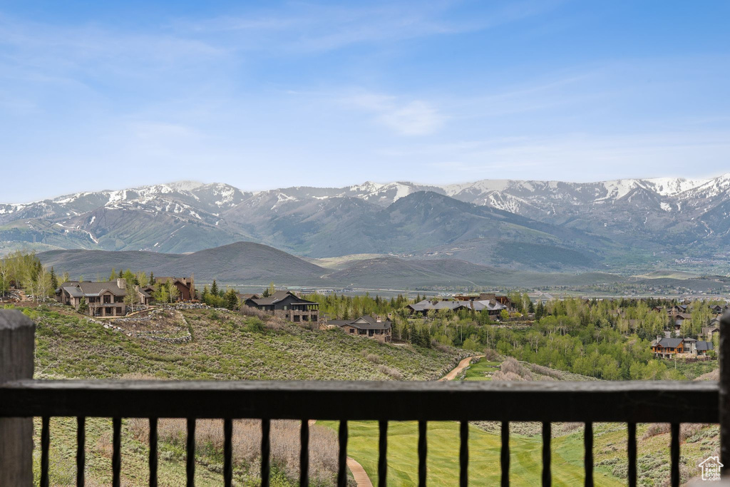 View of mountain background
