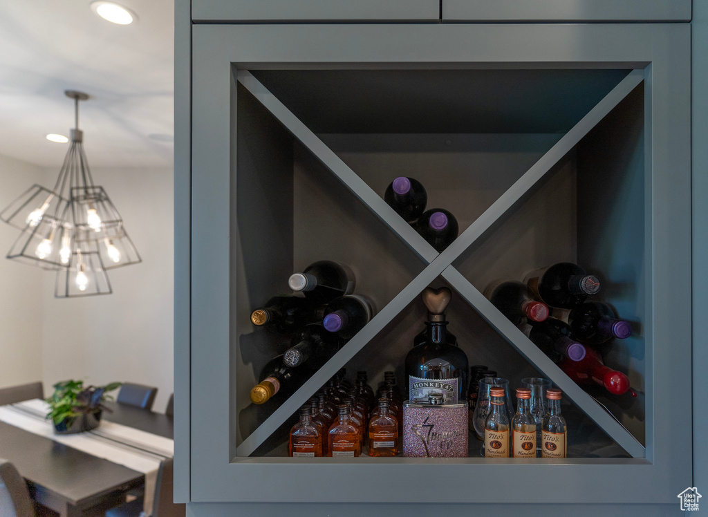 View of wine cellar