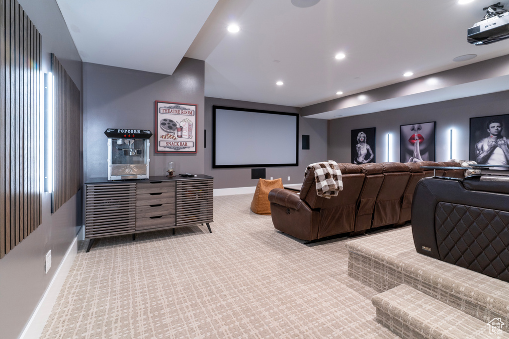 View of carpeted cinema