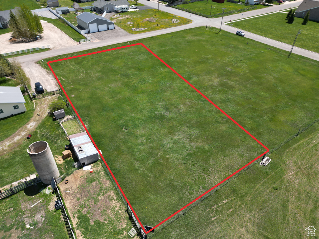 View of property location with property parcel outlined