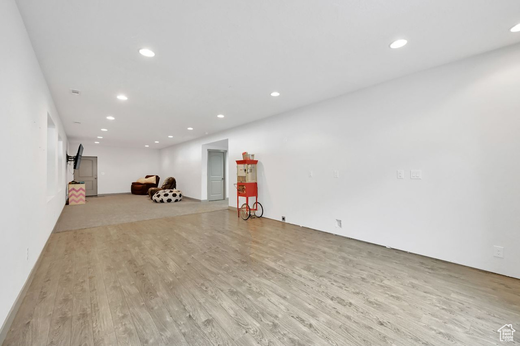 Interior space featuring light wood-type flooring