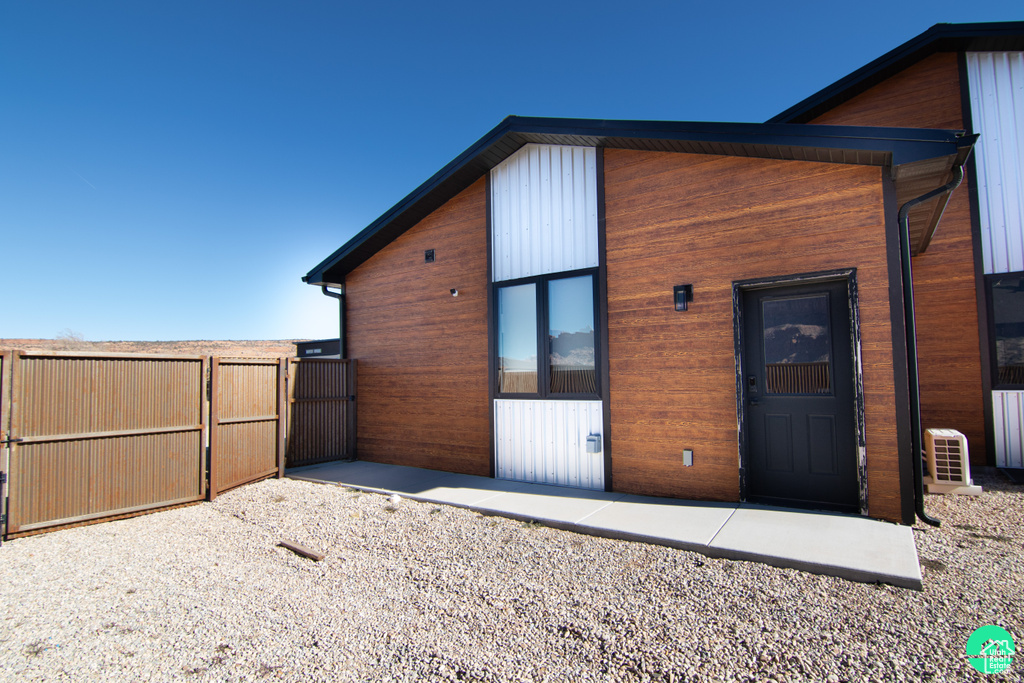 View of back of property