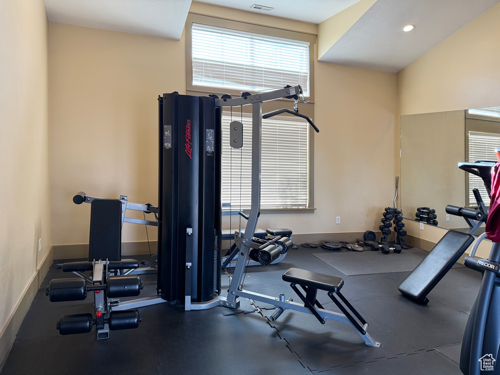 View of exercise room