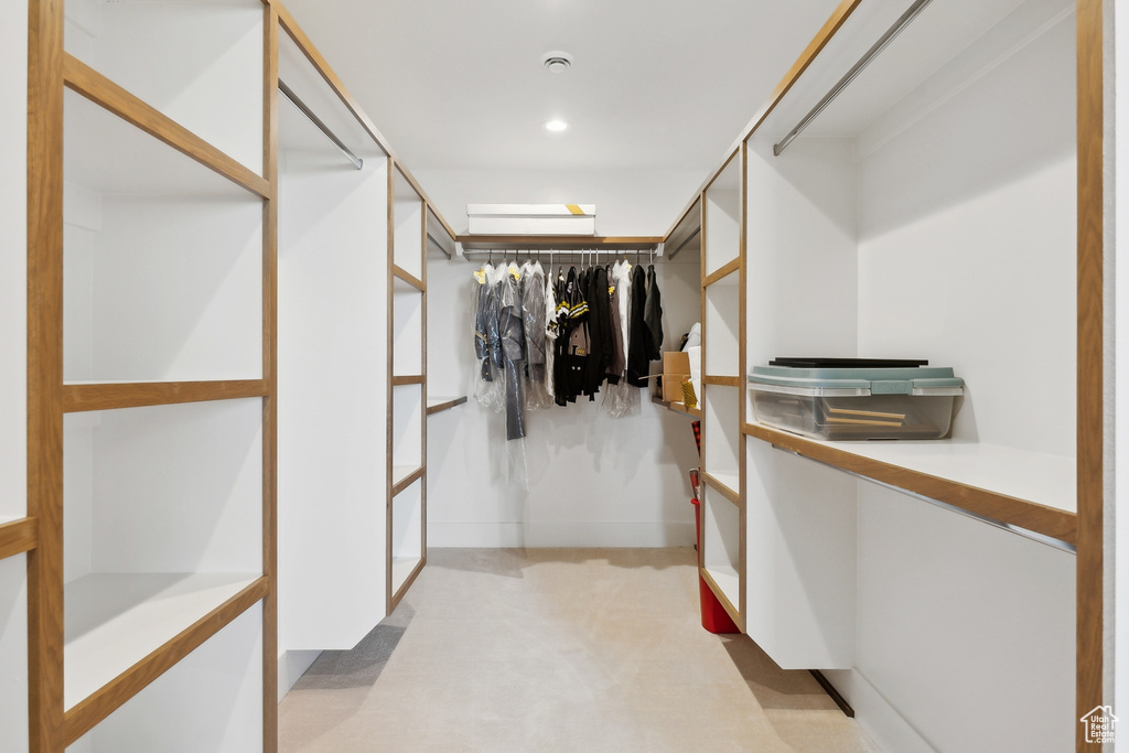 View of spacious closet