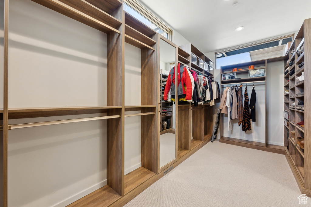 View of spacious closet
