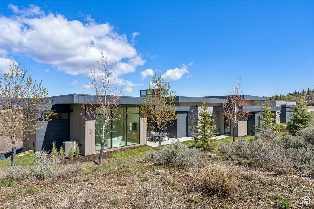 View of rear view of property