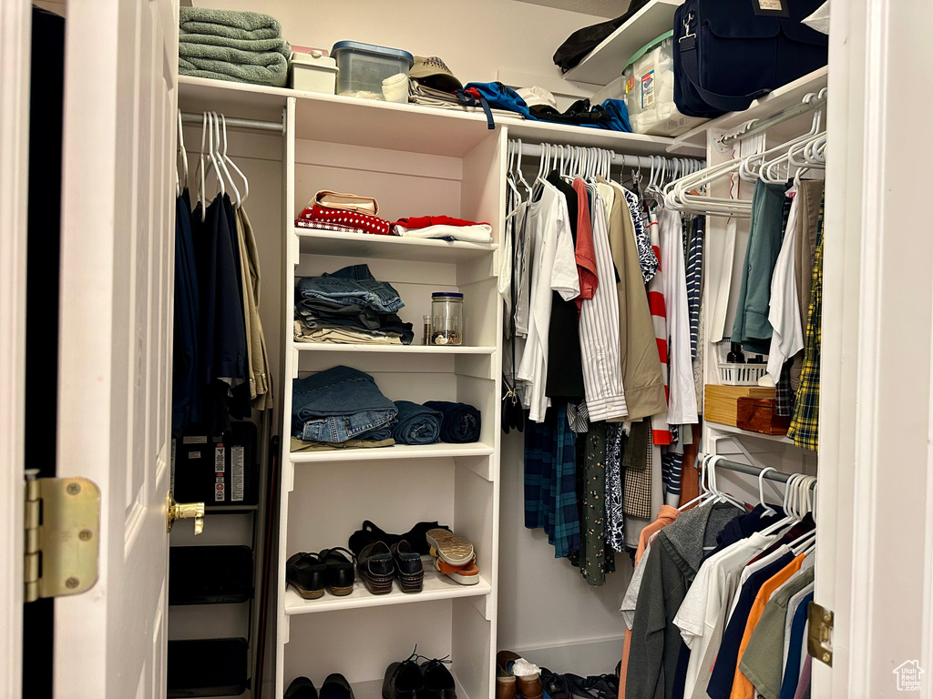 View of spacious closet