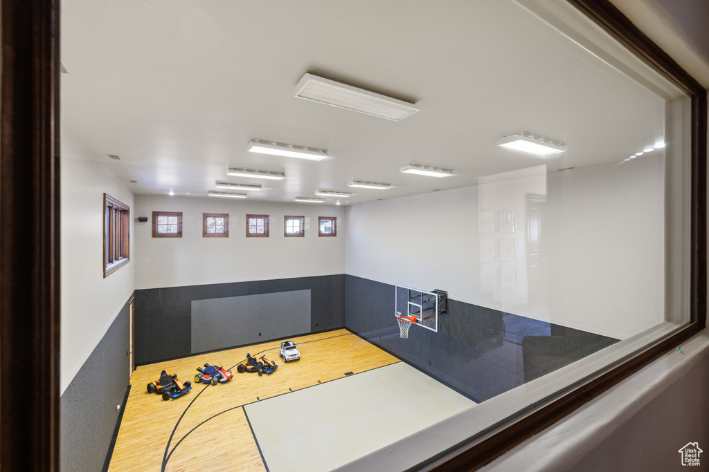 View of basketball court
