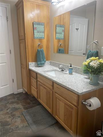 Bathroom featuring vanity