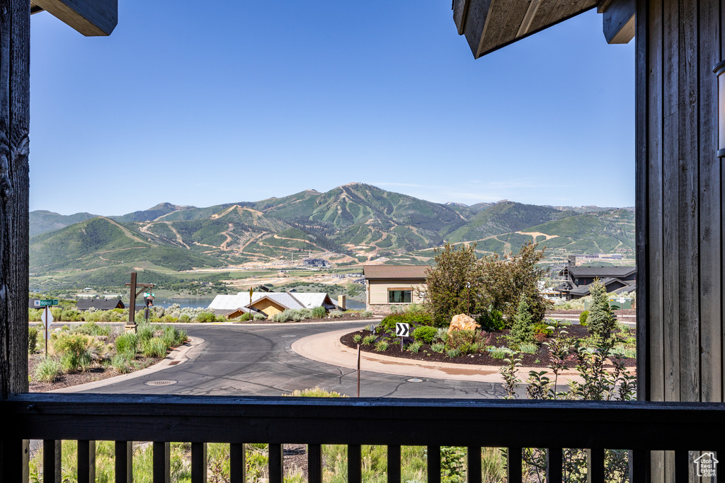 View of mountain background