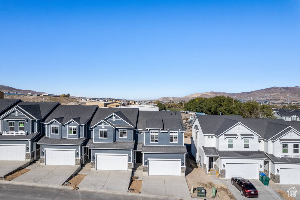 View of front of house with a mountain view