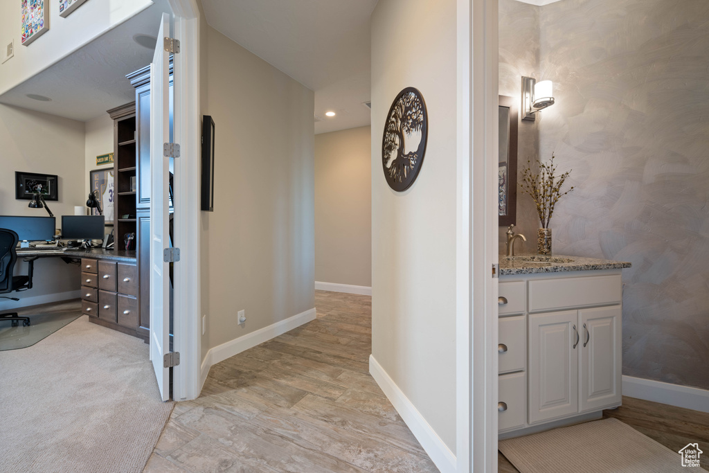 Hall with sink