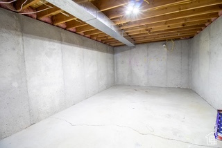 View of unfinished below grade area