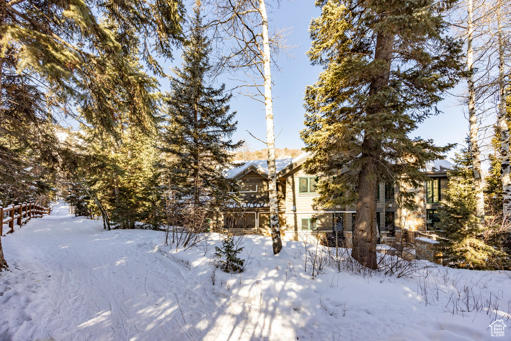 View of snow covered exterior