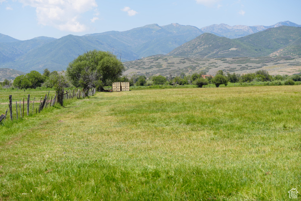 View of mountain feature featuring a rural view