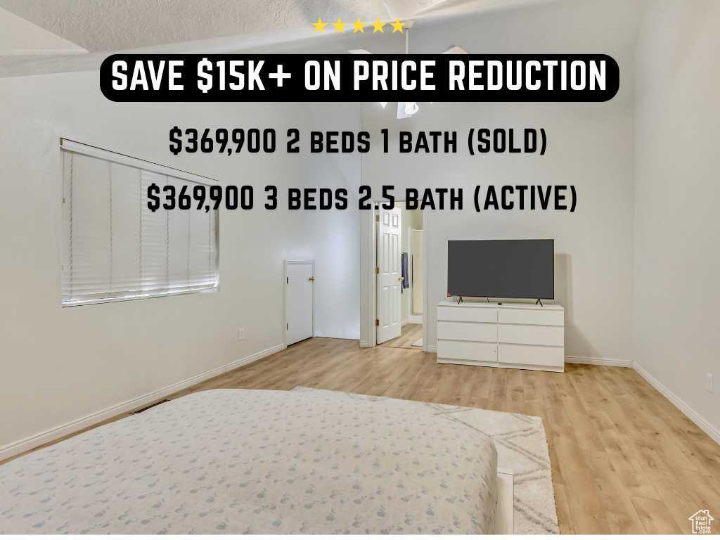 Unfurnished bedroom featuring wood finished floors