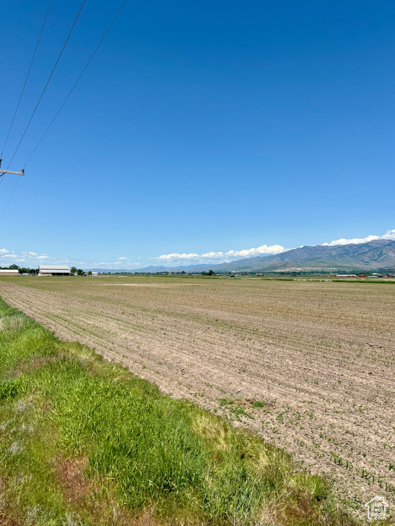 View of street with a view of countryside and a mountain view