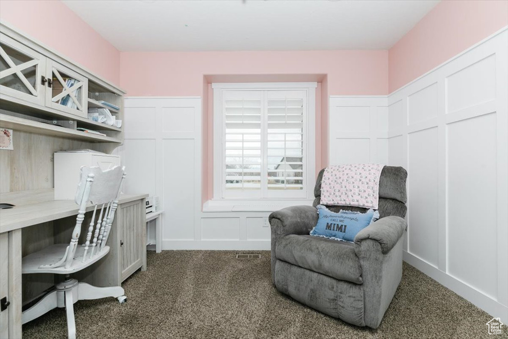 View of carpeted office