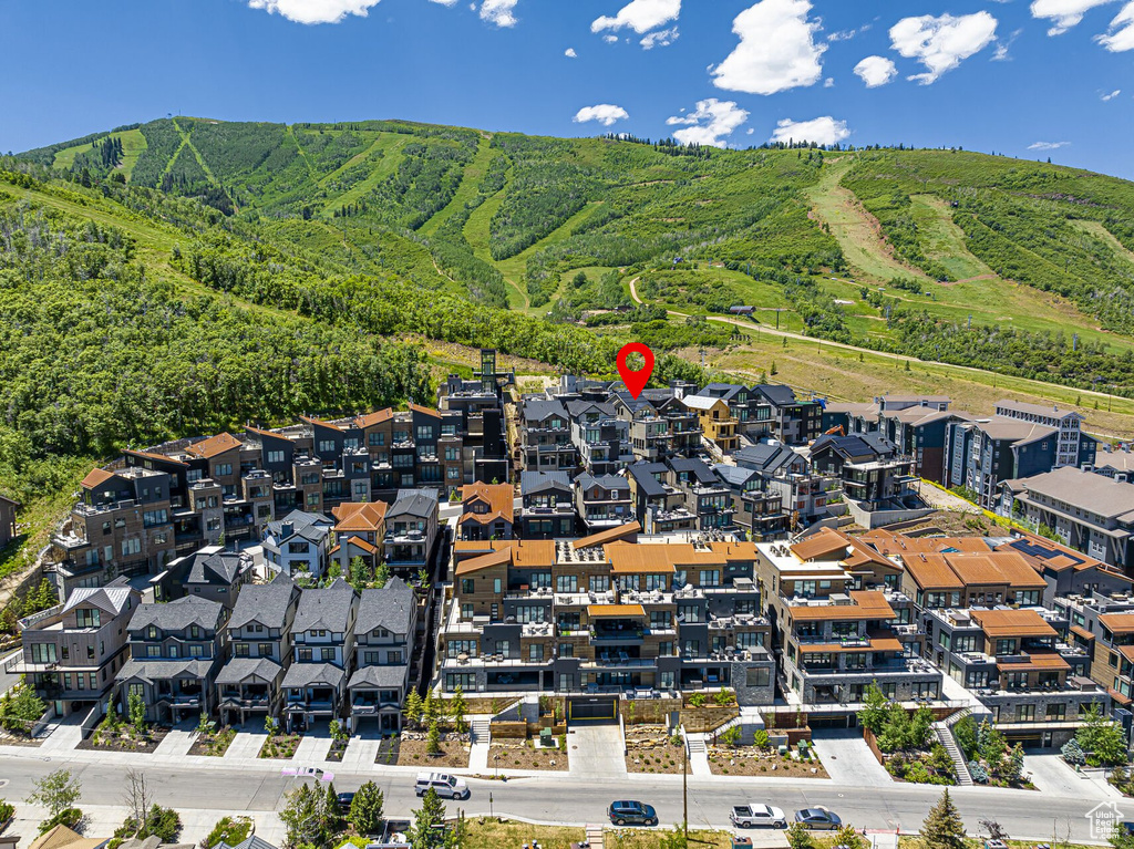 Aerial view of mountains