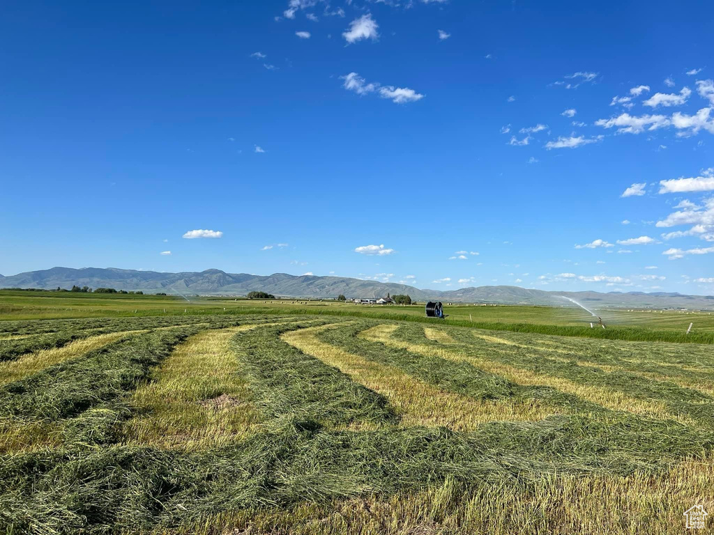 Mountain view featuring a rural view