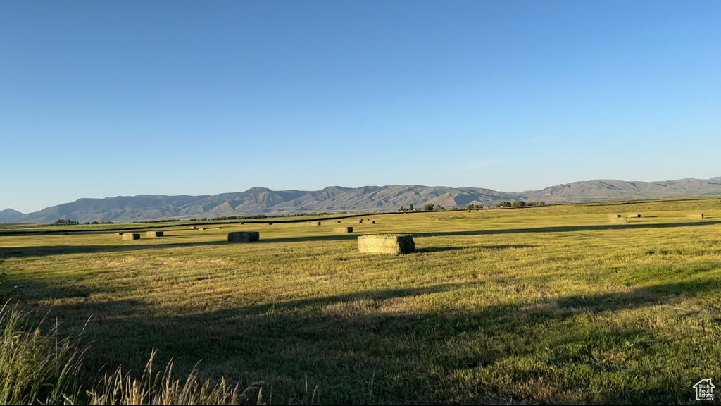 Mountain view with a rural view