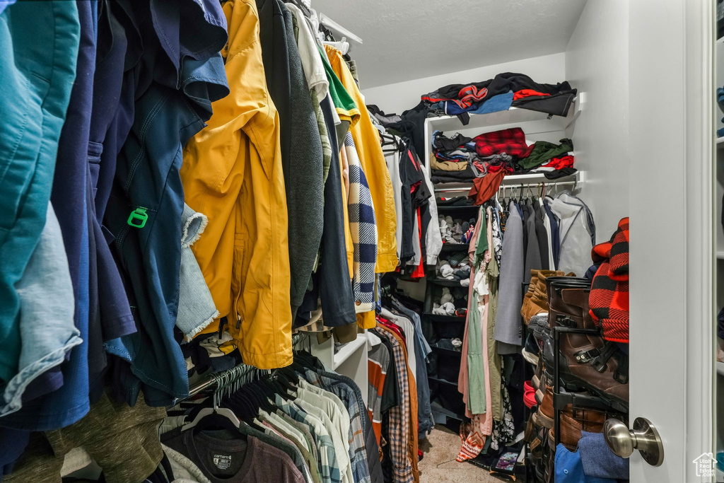 View of spacious closet