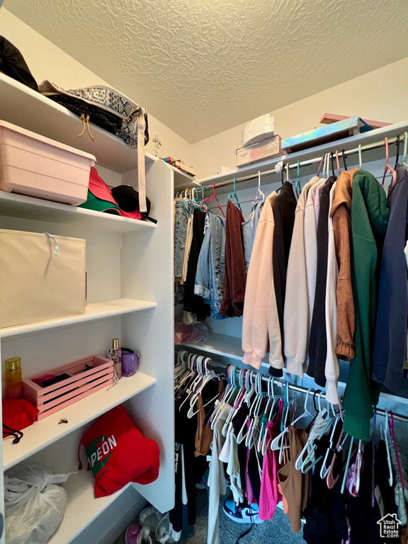 View of spacious closet