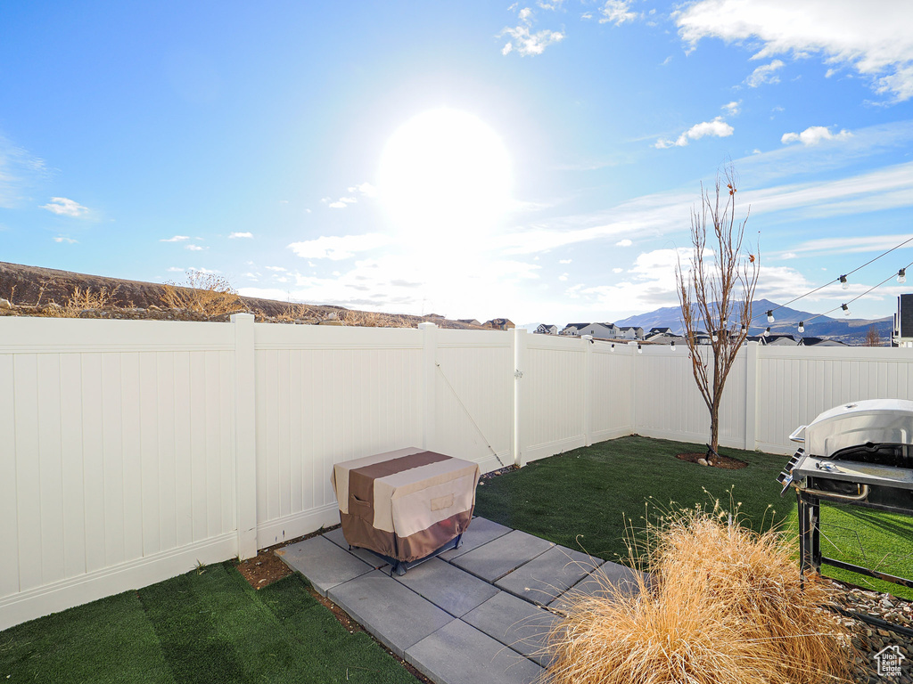 View of yard featuring a patio area