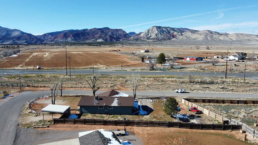 View of mountain feature featuring a rural view