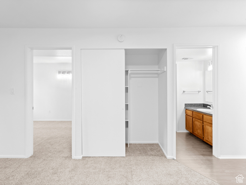 Closet with sink