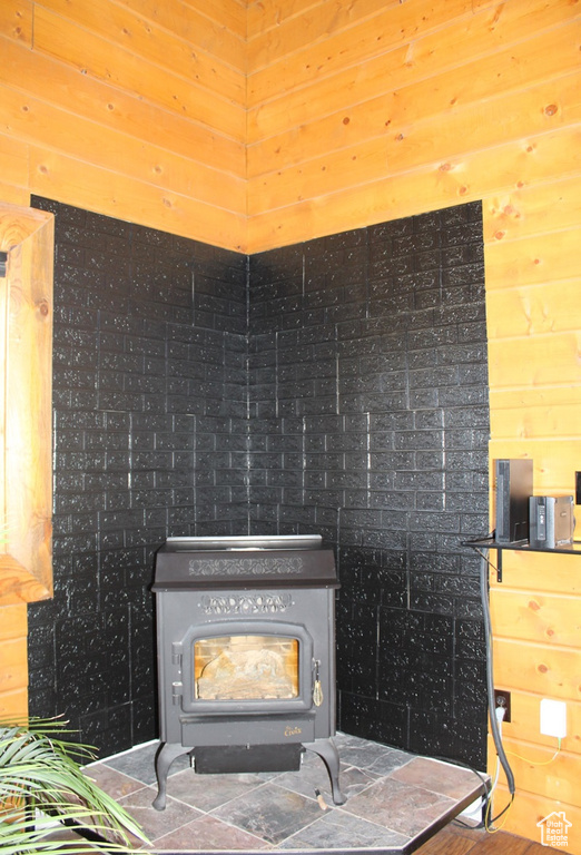 Details with a wood stove