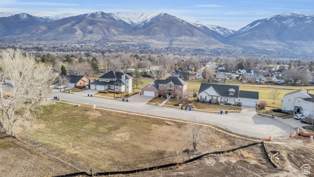 Exterior space with a mountain view
