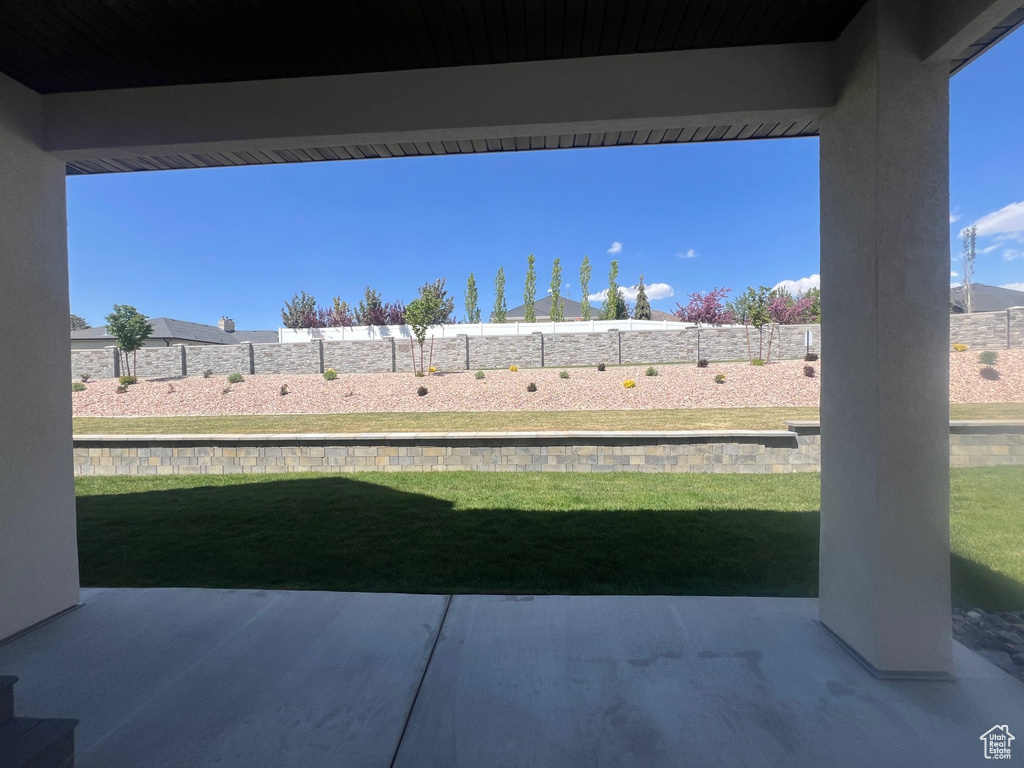 View of patio / terrace featuring a fenced backyard