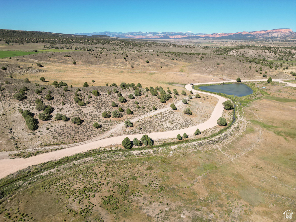 Bird's eye view featuring a mountain view