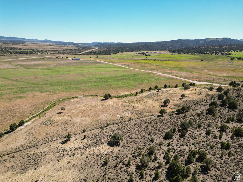 View of mountain feature with a rural view