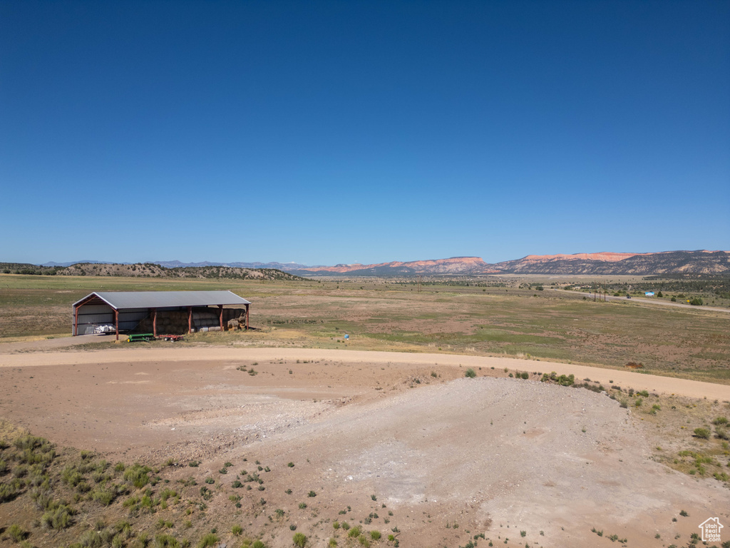 Mountain view with a rural view