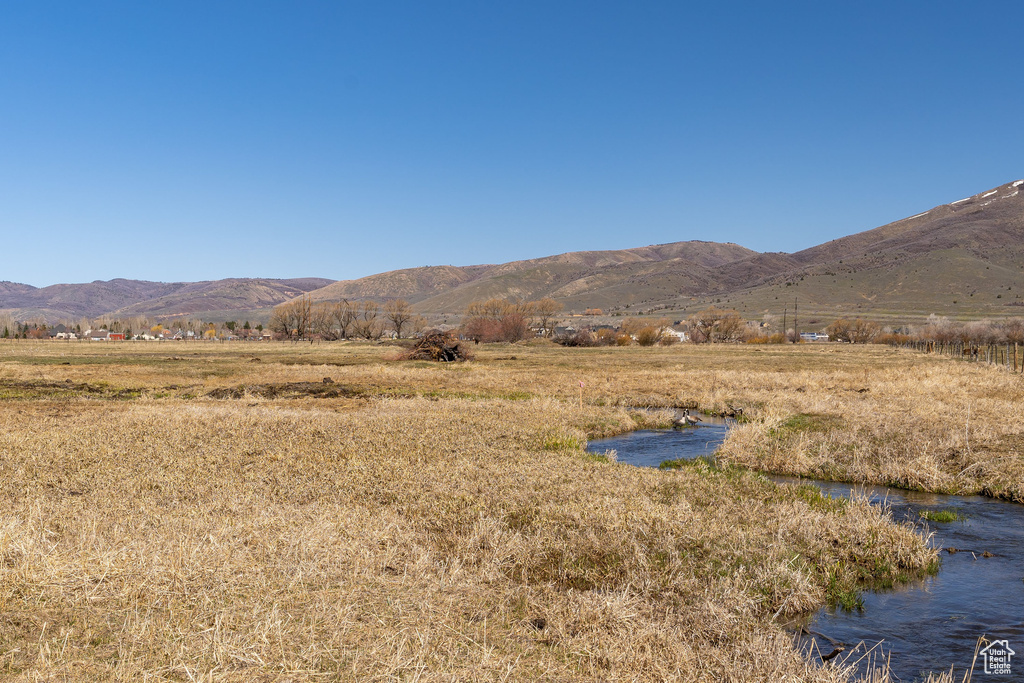 View of mountain feature featuring a rural view