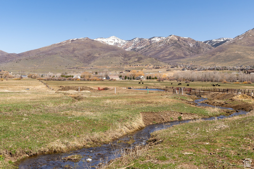 View of mountain feature featuring a rural view