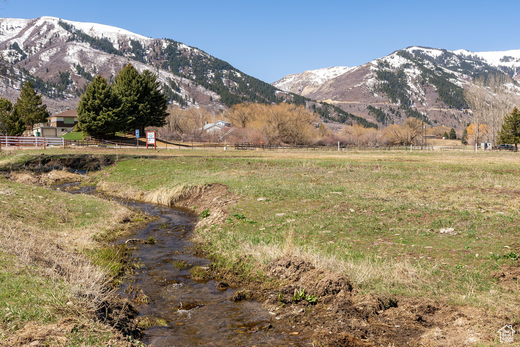 View of mountain feature featuring a rural view