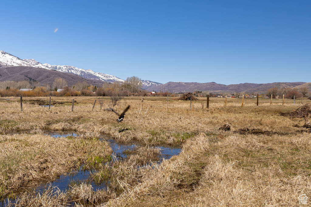 View of mountain feature featuring a rural view