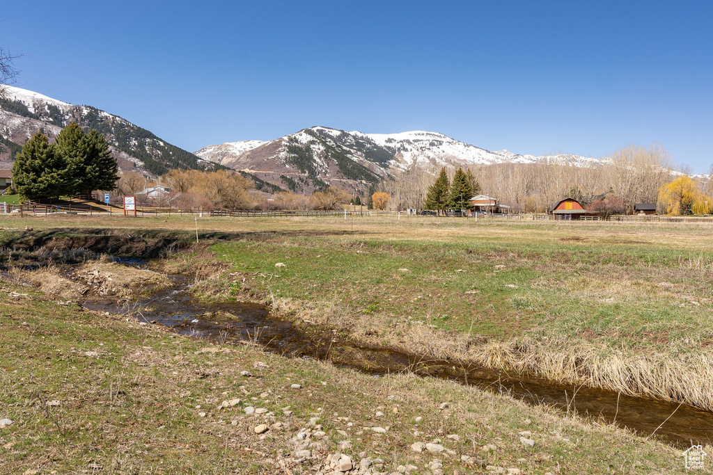 Property view of mountains featuring a rural view