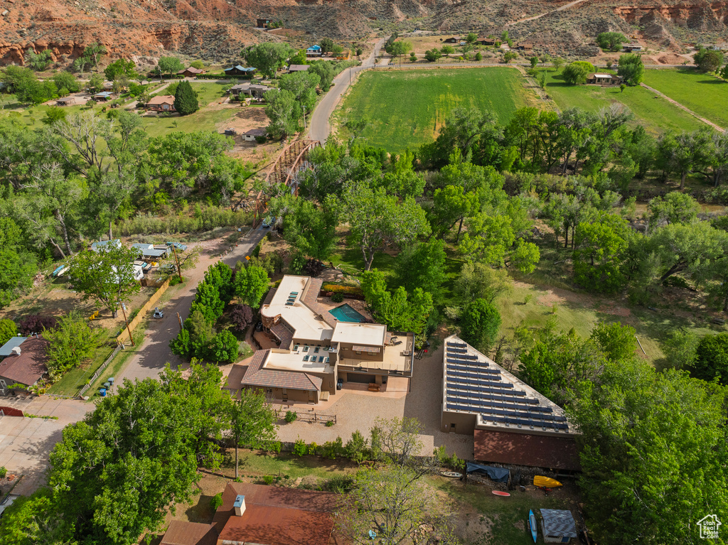 Aerial view of property and surrounding area