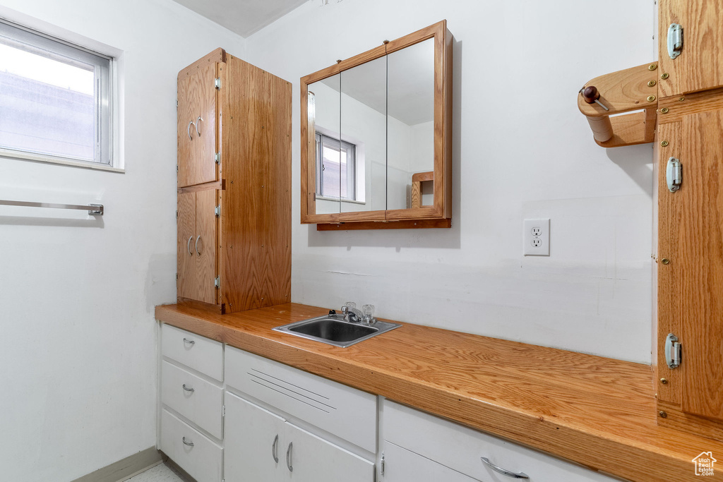 Bathroom featuring vanity