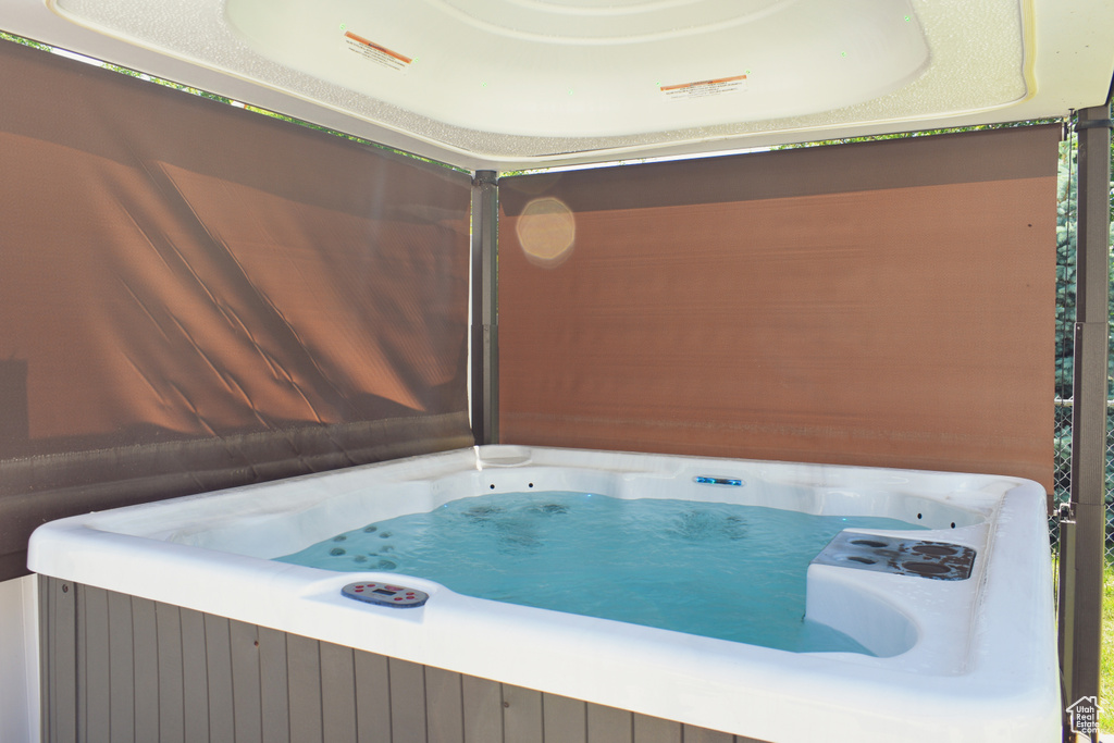 Detailed view of a jacuzzi