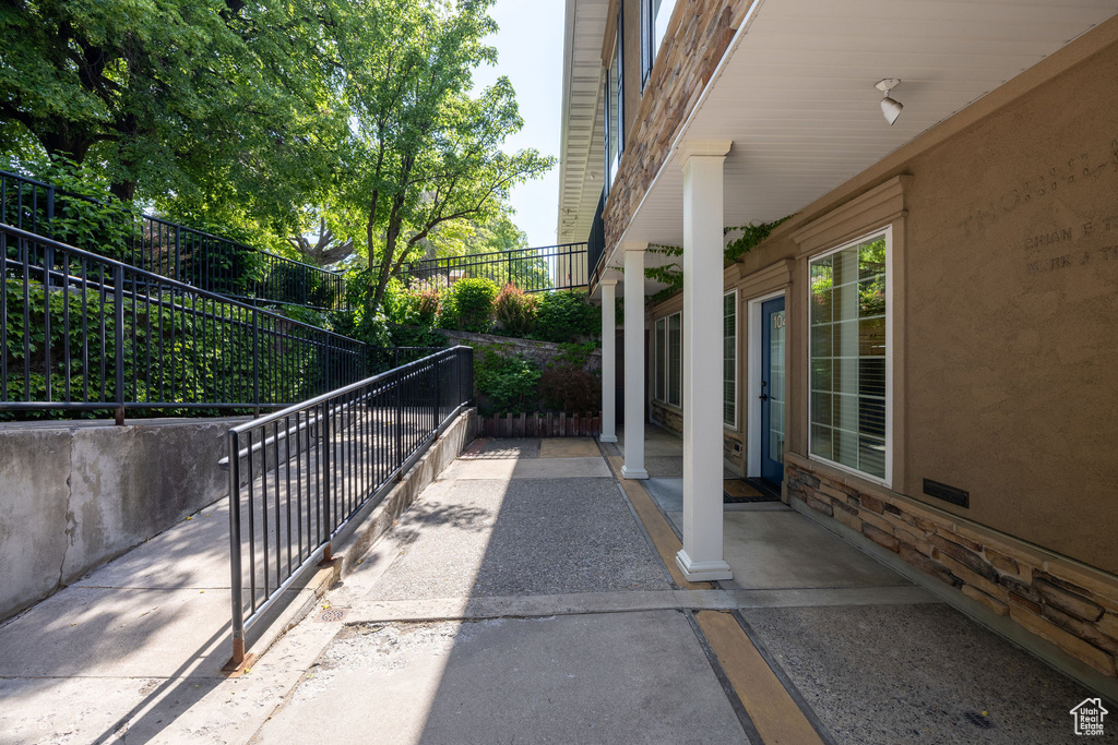 View of patio