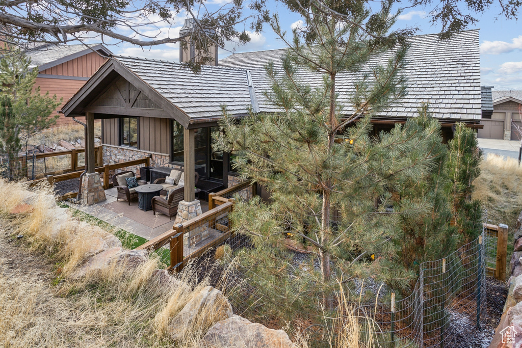 Back of house featuring a patio